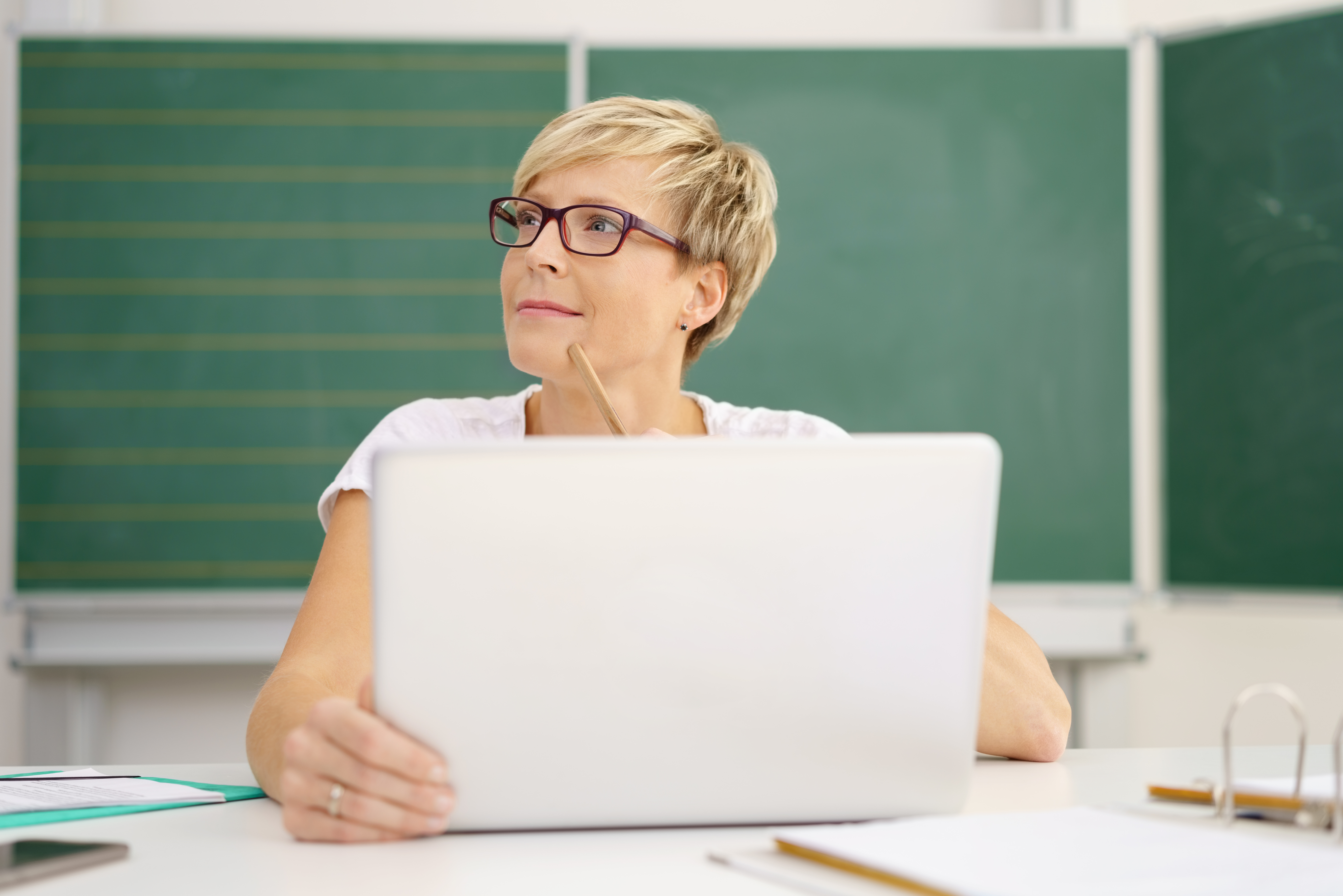 Teacher in class