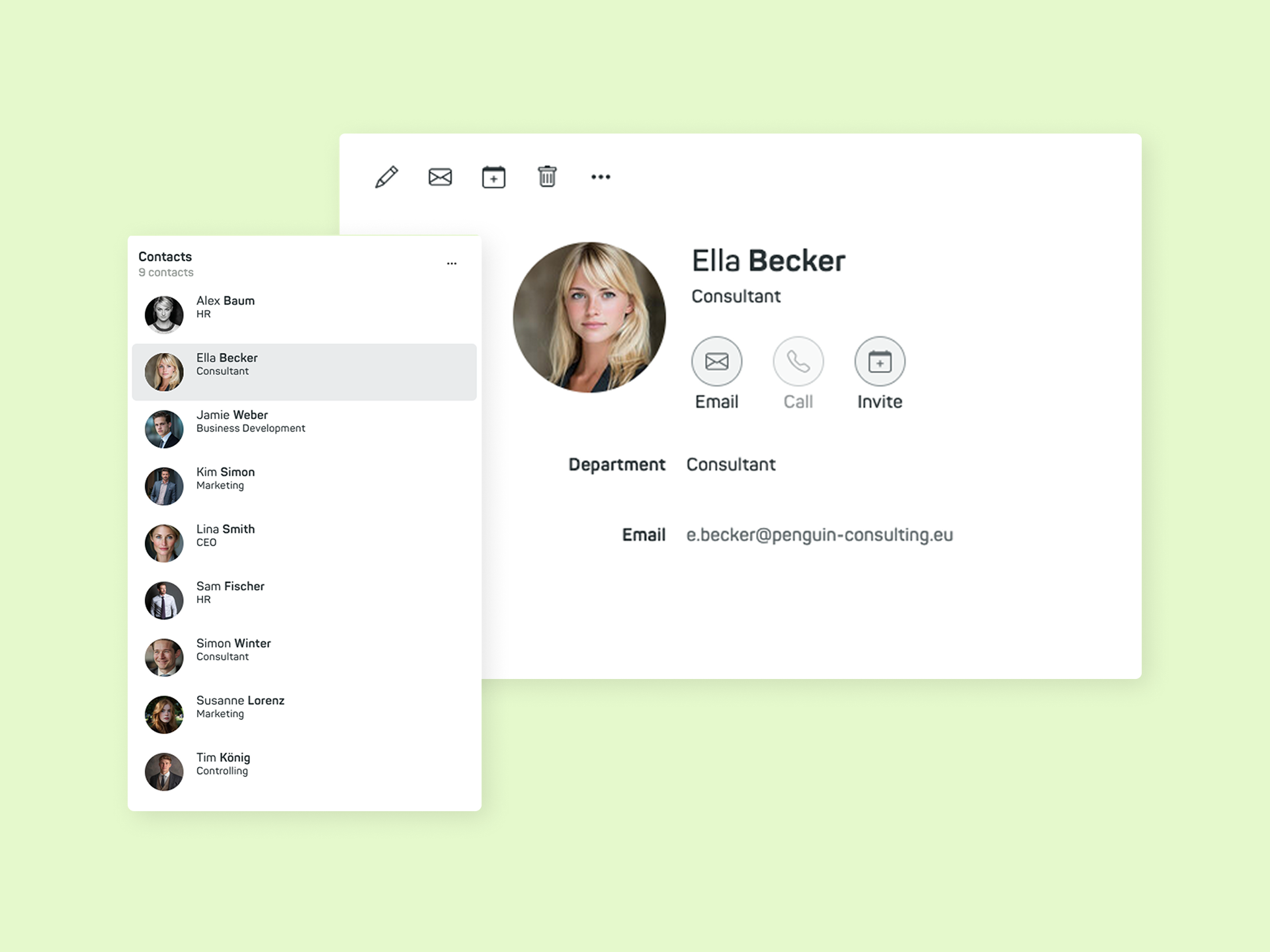 mailbox Mail: Contacts